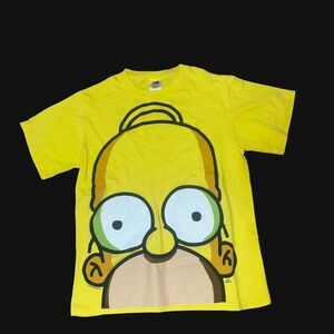 Vintage 2010 Adult Unisex Yellow Homer Simpsons T-shirt SZ S